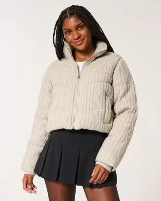 Mini piumino in maglia