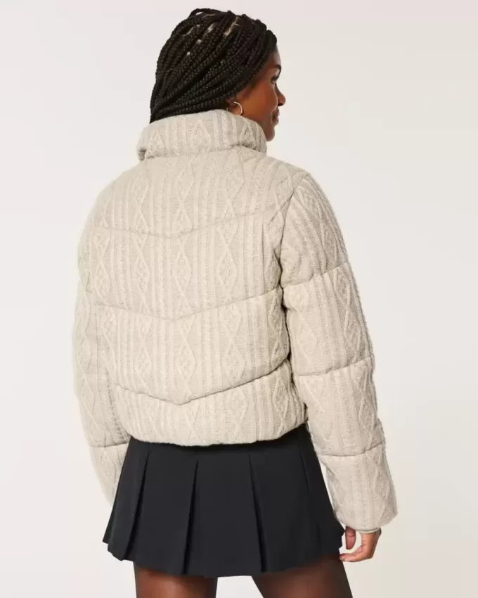 Mini piumino in maglia