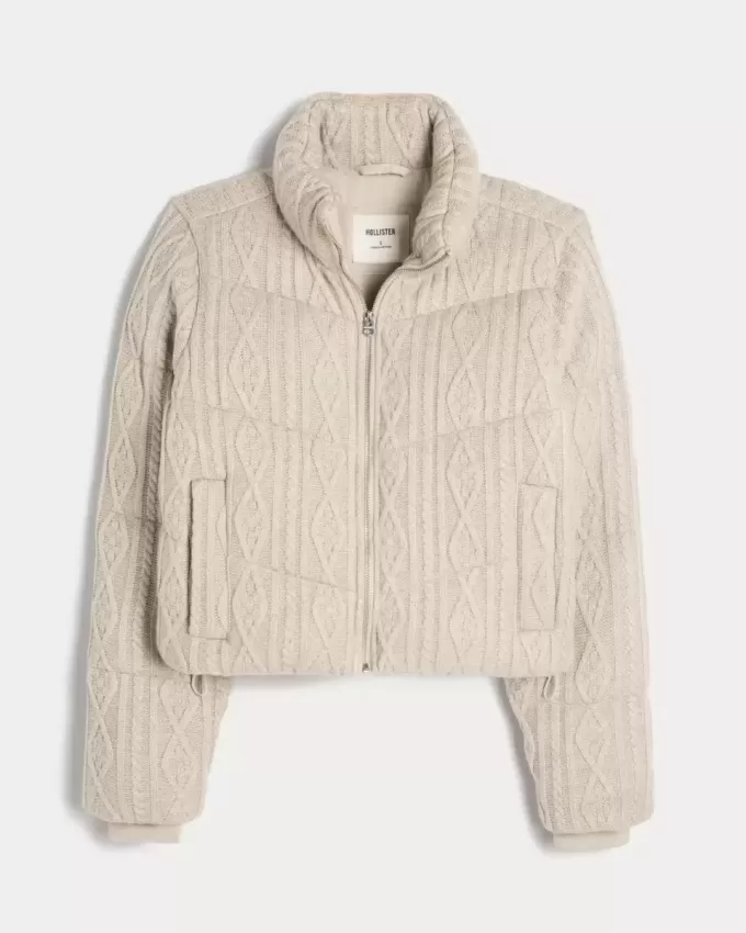 Mini piumino in maglia