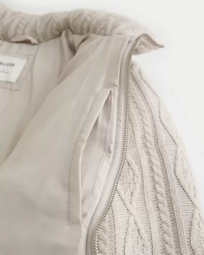 Mini piumino in maglia