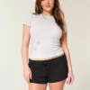 Mini shorts in pile