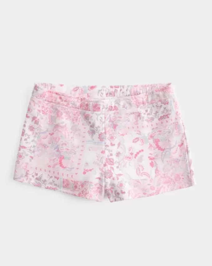 Mini shorts in pile