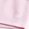 Mini shorts in pile con grafica a cuore Mini shorts in pile con grafica a cuore