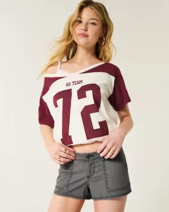 Mini shorts in twill a vita bassissima