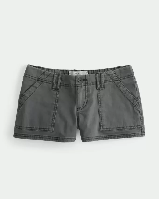 Mini shorts in twill a vita bassissima