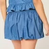 Minigonna in denim a bolle
