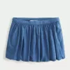 Minigonna in denim a bolle