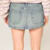 Minigonna in denim a vita bassa