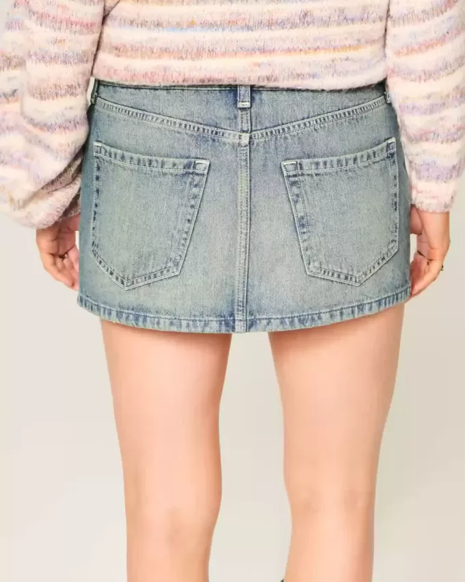 Minigonna in denim a vita bassa