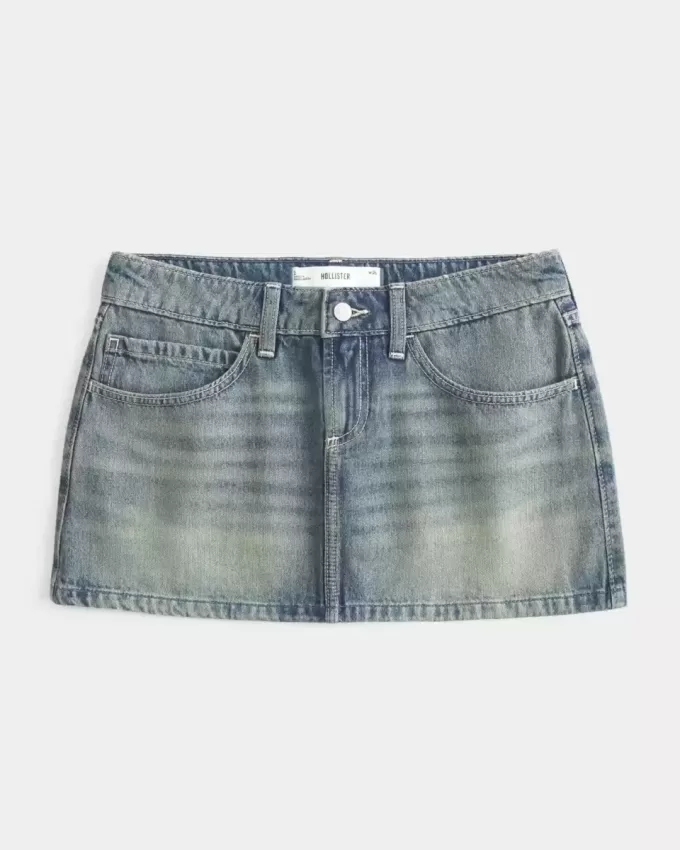 Minigonna in denim a vita bassa