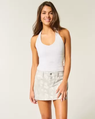 Minigonna mimetica in twill