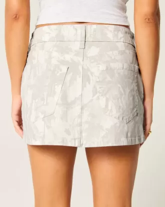 Minigonna mimetica in twill