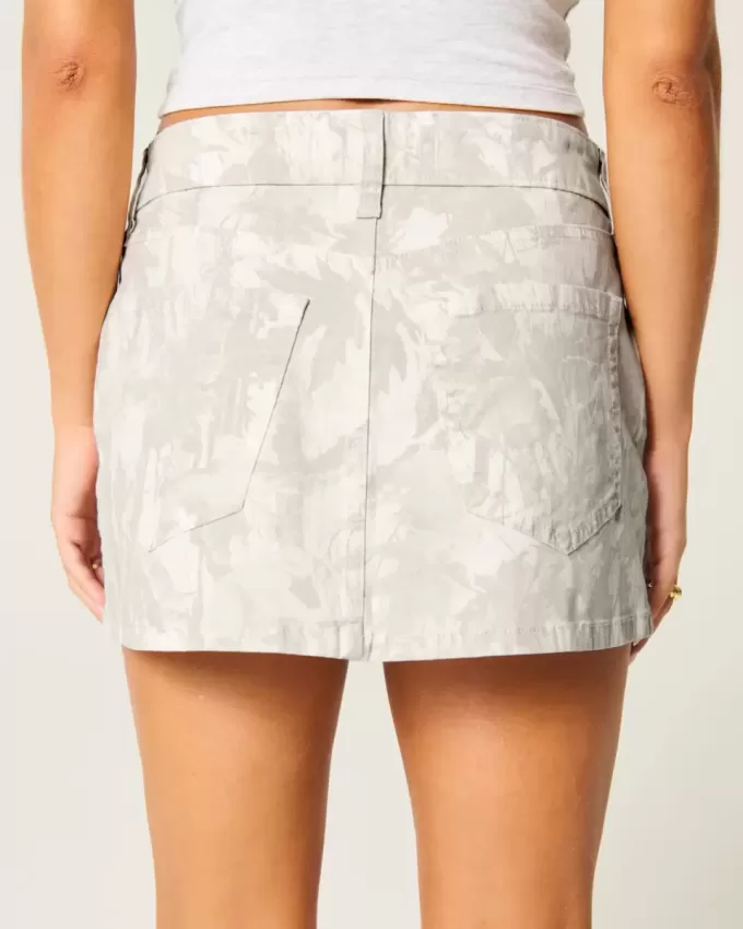 Minigonna mimetica in twill