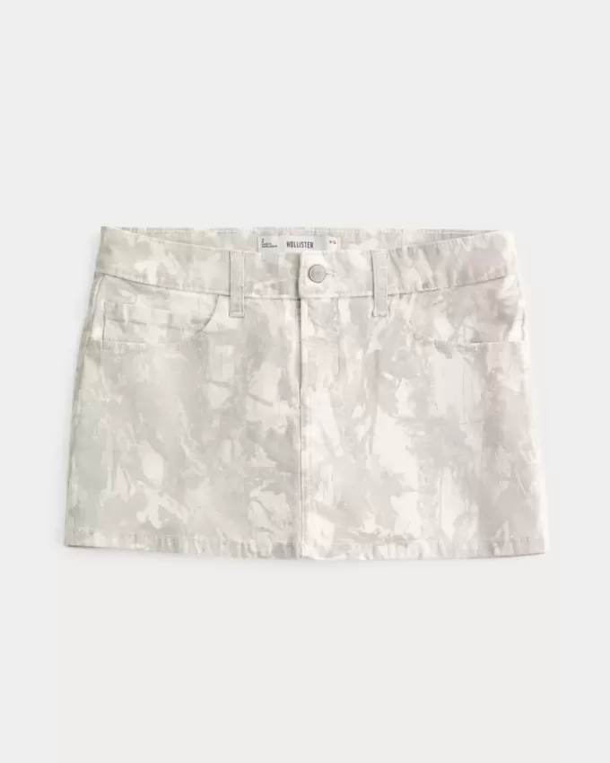 Minigonna mimetica in twill