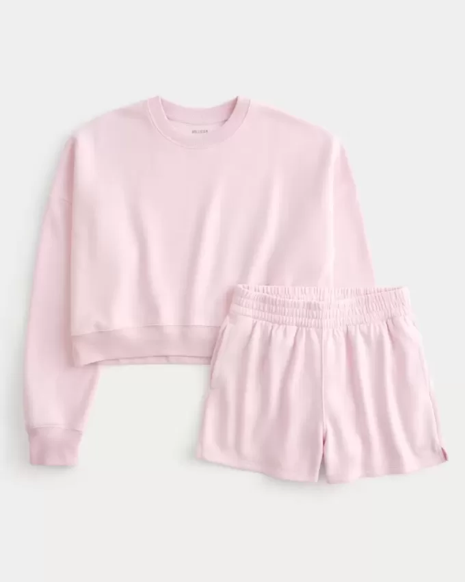 Pacchetto felpa Easy Crew e pantaloncini in pile