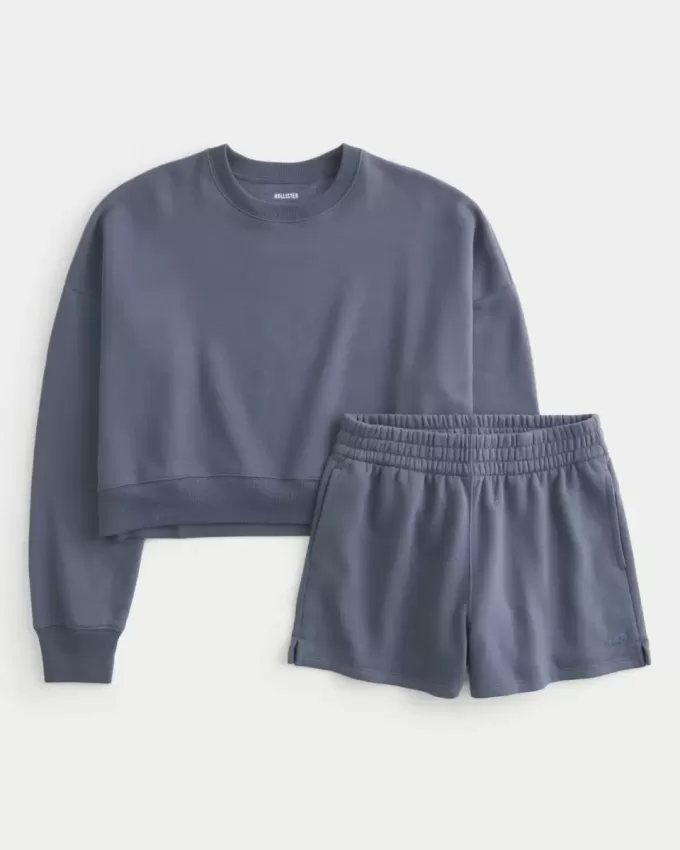 Pacchetto felpa Easy Crew e pantaloncini in pile