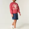 Pantaloncini a metà coscia con motivo a bandiera americana