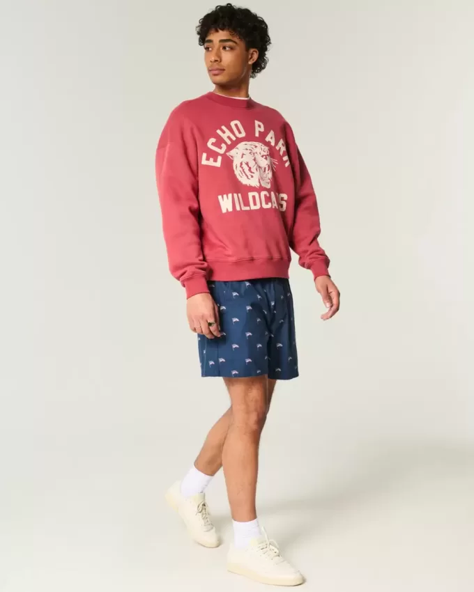 Pantaloncini a metà coscia con motivo a bandiera americana