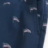 Pantaloncini a metà coscia con motivo a bandiera americana