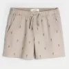 Pantaloncini a metà coscia con motivo aragosta