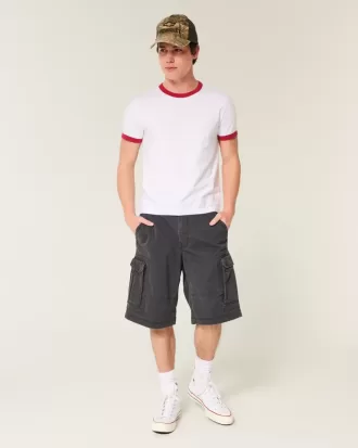 Pantaloncini cargo larghi fino al ginocchio