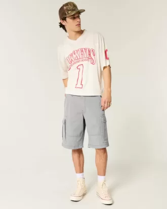 Pantaloncini cargo larghi fino al ginocchio