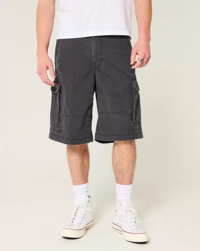 Pantaloncini cargo larghi fino al ginocchio