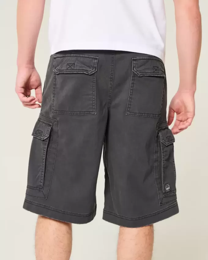 Pantaloncini cargo larghi fino al ginocchio
