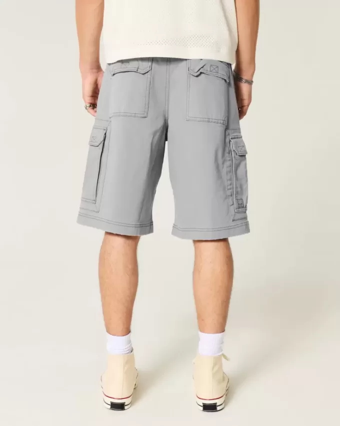 Pantaloncini cargo larghi fino al ginocchio