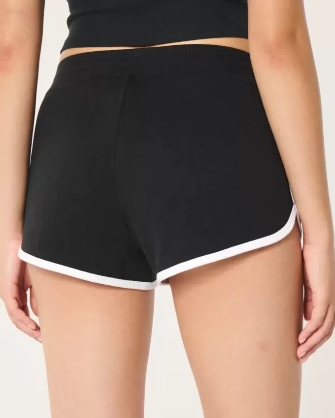 Pantaloncini con logo a vita alta Pantaloncini con logo a vita alta
