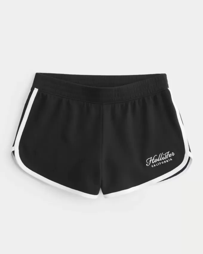 Pantaloncini con logo a vita alta Pantaloncini con logo a vita alta