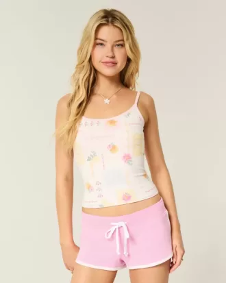 Pantaloncini corti in pile con grafica surf
