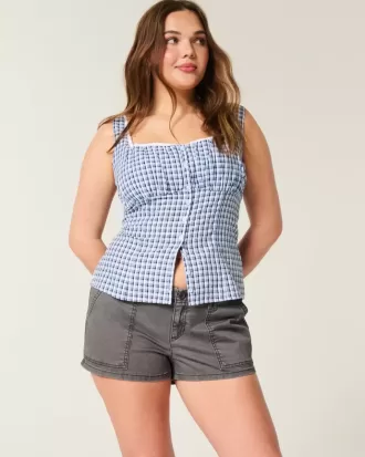Pantaloncini corti in twill a vita bassa