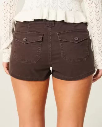 Pantaloncini corti in twill a vita bassa