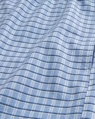 Pantaloncini da bagno in seersucker a metà coscia