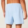 Pantaloncini da bagno in seersucker a metà coscia Pantaloncini da bagno in seersucker a metà coscia