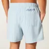 Pantaloncini da bagno in seersucker a metà coscia