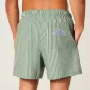 Pantaloncini da bagno in seersucker a metà coscia