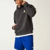 Pantaloncini da calcio con logo in maglia a metà coscia