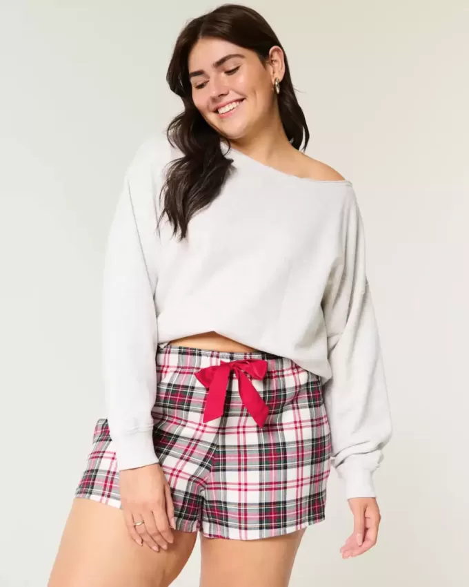 Pantaloncini di flanella con cravatta