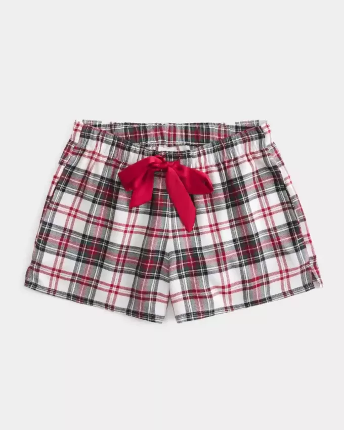 Pantaloncini di flanella con cravatta