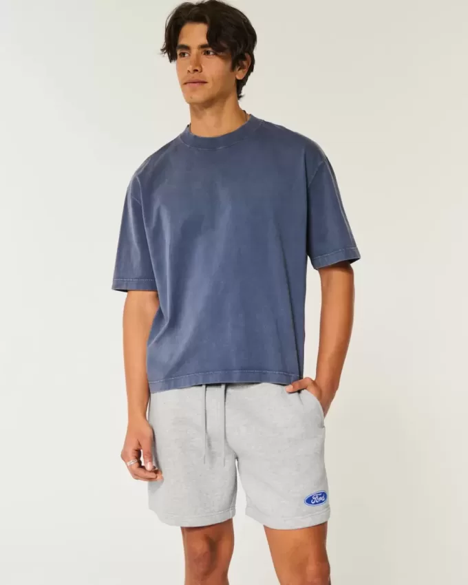 Pantaloncini Hollister Feel Good Fleece a metà coscia Ford Graphic