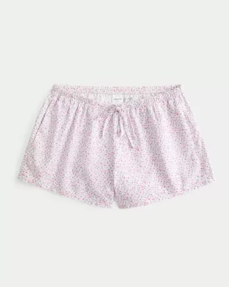 Pantaloncini in cotone Oxford con cravatta