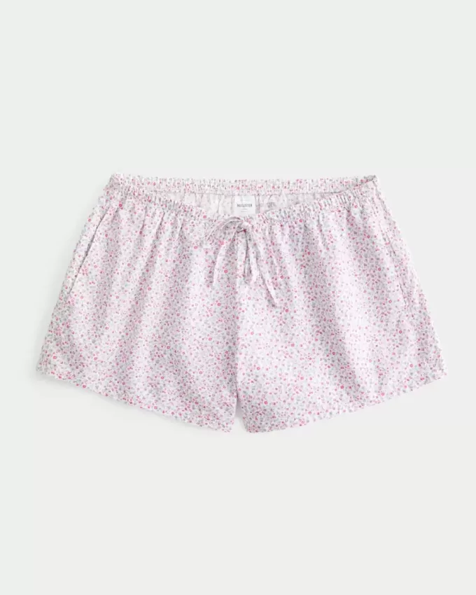 Pantaloncini in cotone Oxford con cravatta