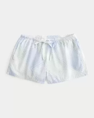 Pantaloncini in cotone Oxford con cravatta