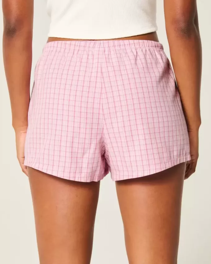 Pantaloncini in cotone Oxford con cravatta