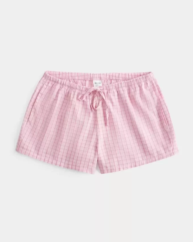 Pantaloncini in cotone Oxford con cravatta