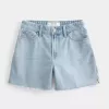 Pantaloncini in denim leggero e rilassato a vita alta Curvy da 5″ Pantaloncini in denim leggero e rilassato a vita alta Curvy da 5″