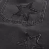 Pantaloncini in denim super larghi con grafica a stella