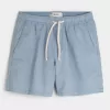Pantaloncini in misto lino a metà coscia